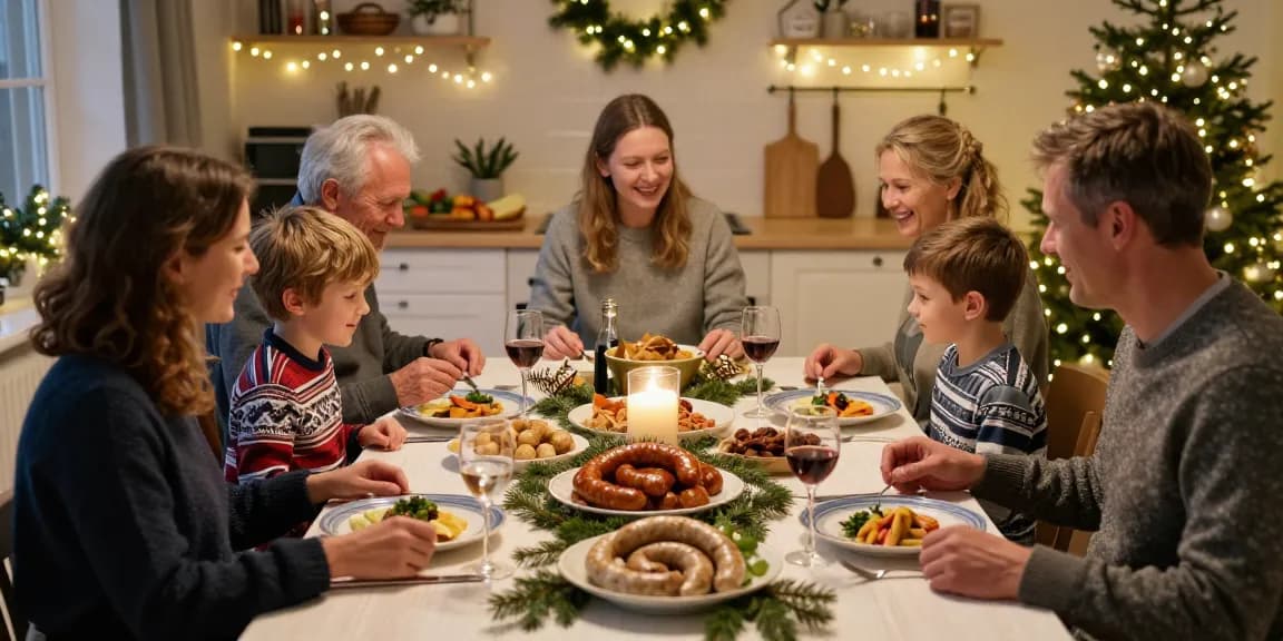 Recept klassiskt julbord med festlig dukning och traditionella rätter