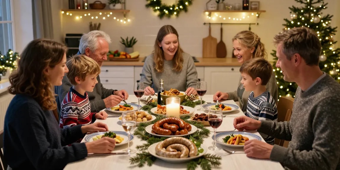Recept klassiskt julbord med festlig dukning och traditionella rätter