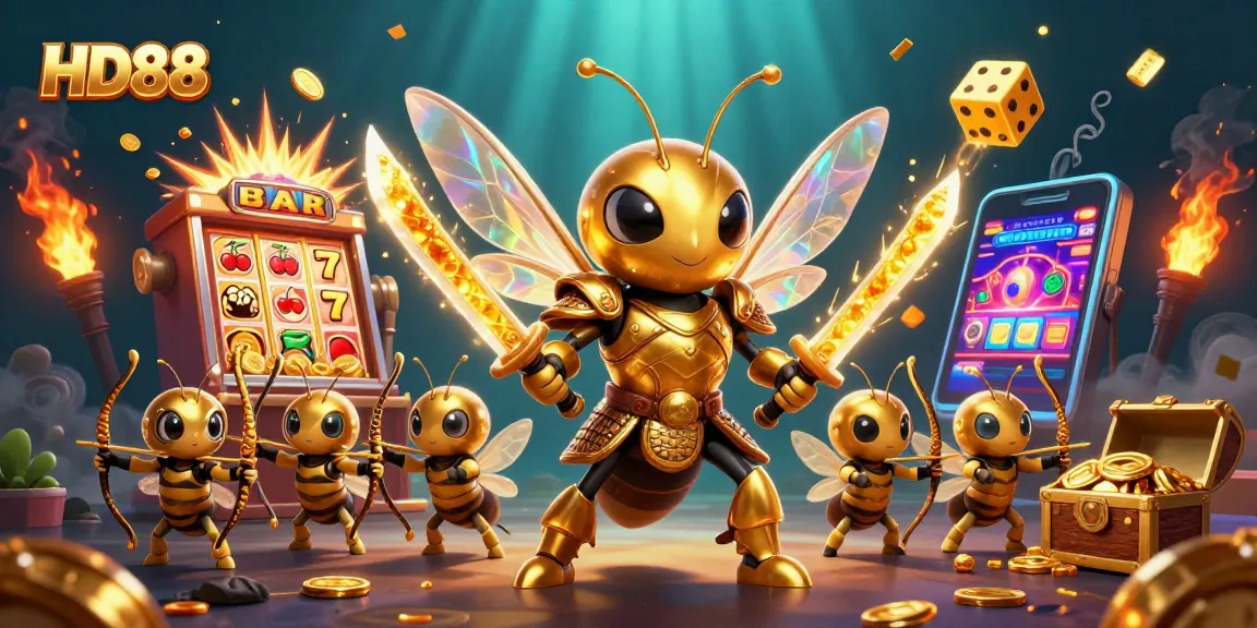 Experience the thrilling HD88 casino jackpot scene with dynamic characters and rich elements.