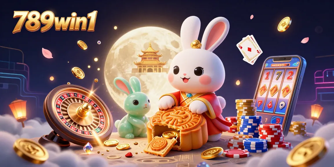 Experience thrilling gaming at 789win1 with vibrant characters and dynamic casino elements illustrated in 3D.
