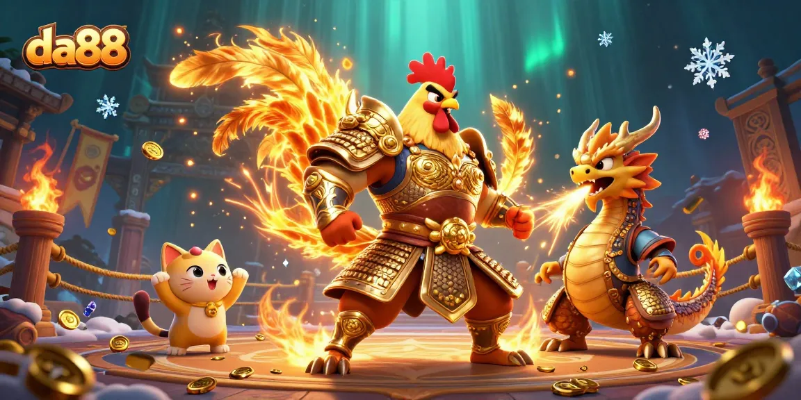 Experience thrilling cockfighting at da88 with spectacular warriors in a vibrant arena.