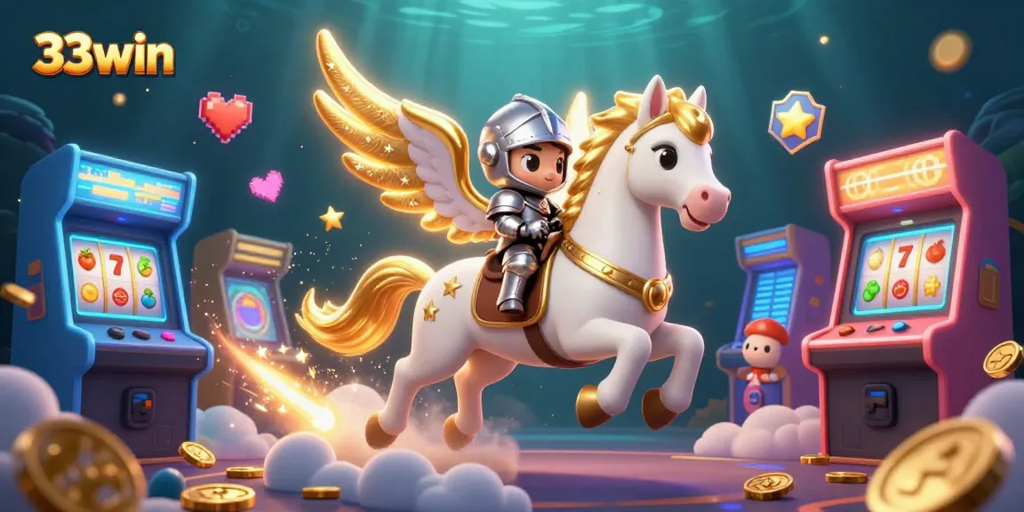 Experience thrilling slots action with 33win, featuring dynamic characters and casino elements.