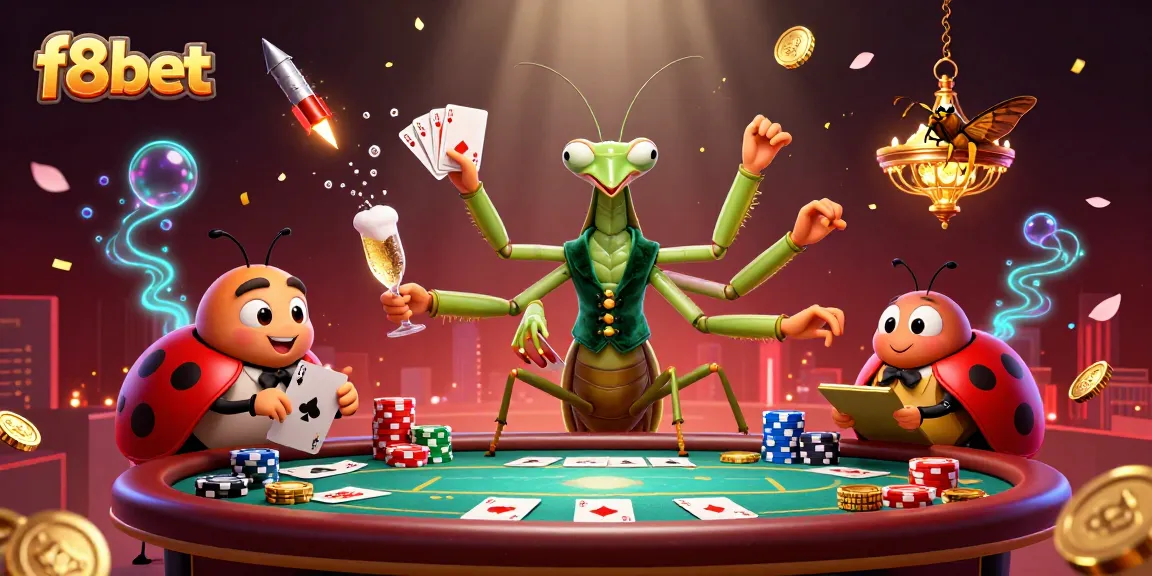 Experience thrilling excitement at f8bet with a vibrant 3D casino scene filled with action.