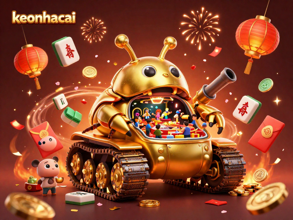 Experience exciting gameplay and winning thrills at keonhacai's interactive mini-casino scene.